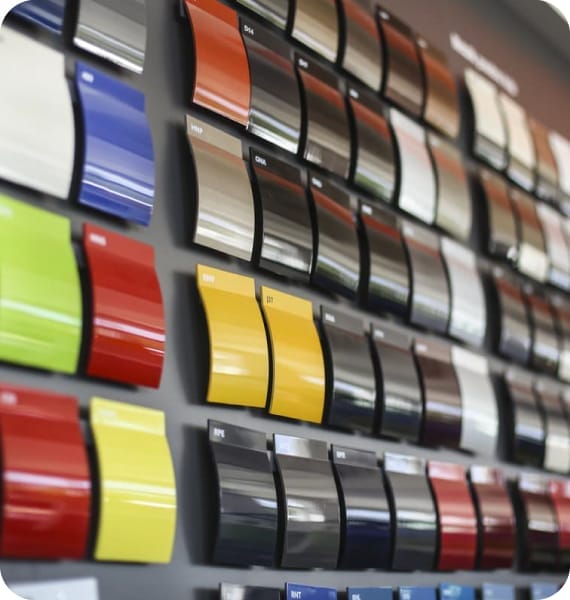 Painel de sele&ccedil;&atilde;o de cores da Lovistin